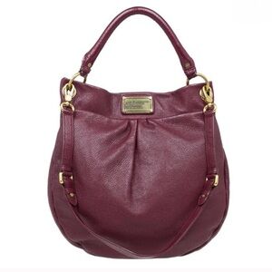Marc by Marc Jacobs Hobo Bag in burgundy leather.
